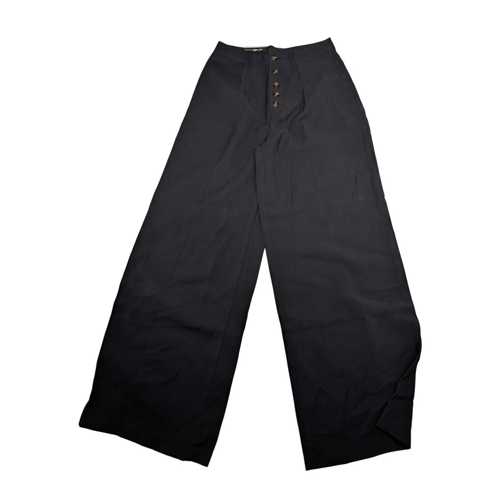 Who What Wear Wide Leg High-Waist Black Pants
